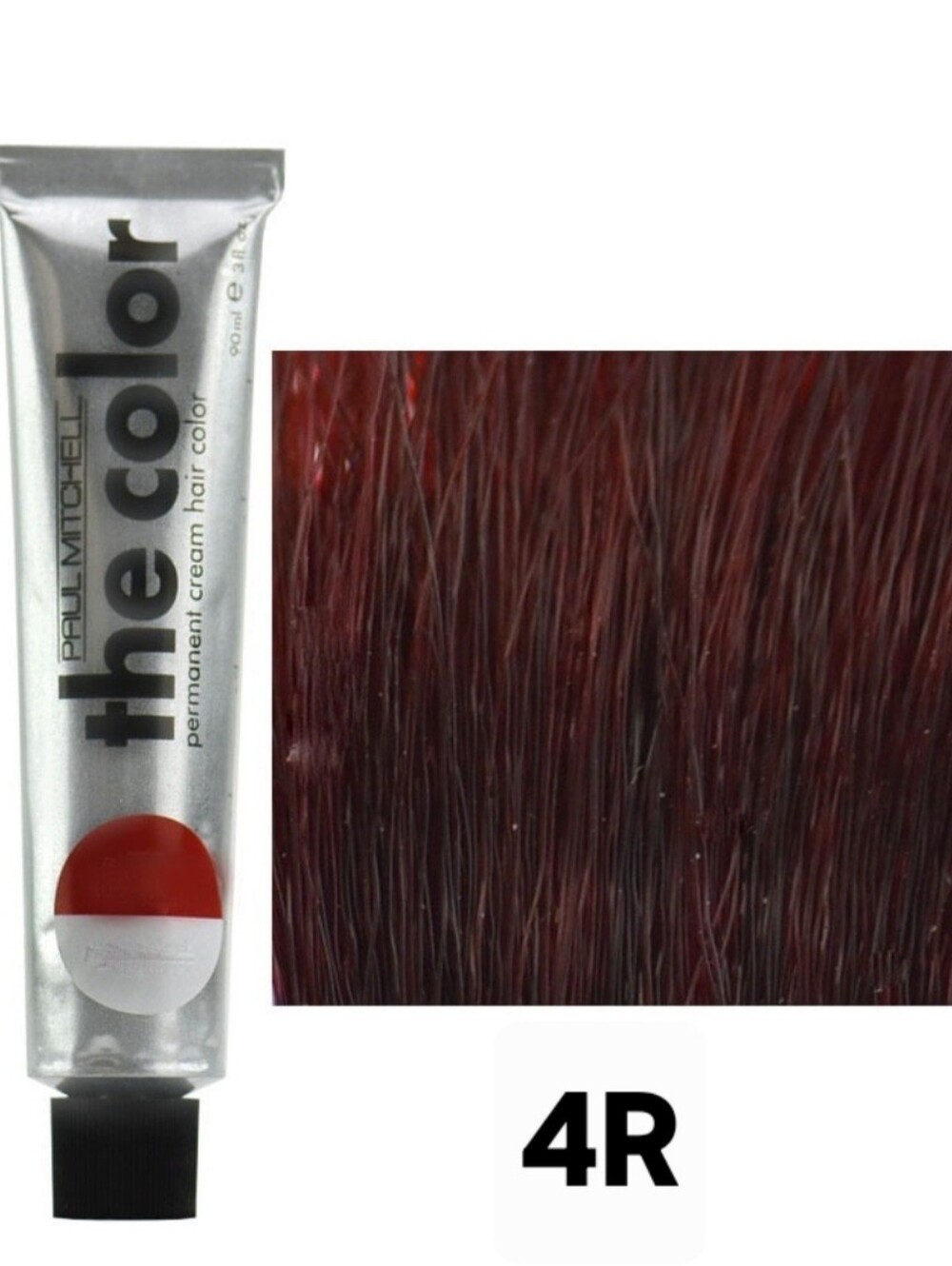 New 3 Paul Mitchell Permanent Cream Hair Color 4R Red Brown 3 fl oz each